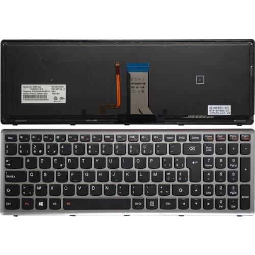 NEW BE laptop keyboard for Lenovo Ideapad Z710 U510 Belgium keyboard with Backlight