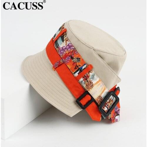 Brand Womens Cotton Bucket Hat Summer Flat Bucket Hat Women Designer Hat Outdoor Casual Hat Travel Foldable Hat Sun Hat Fedoras