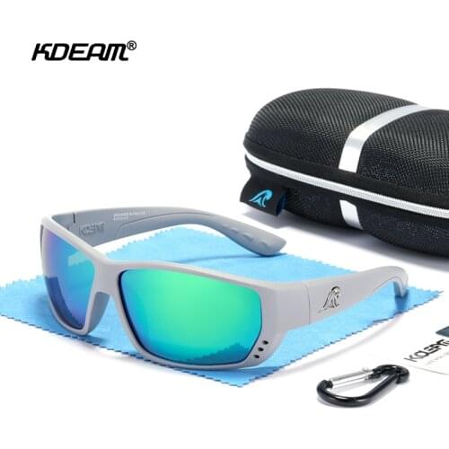 Polarized Sport Sunglasses for Men Square UV400 Mirror Fishing Driving Shades Women Outdoor Sun Glasses With Free Box