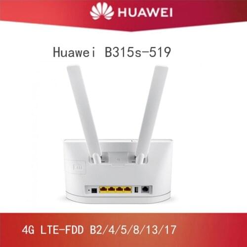Unlocked Huawei B315s-519 LTE 4g Band B2/4/5/8/13/17 Mobile Wireless VOIP Gateway Router +2PCS ANTENNA