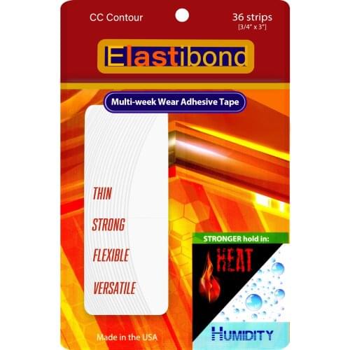 True Tape ElastiBond Protez Saç Bandı Oval ( ''CC'' ) - (2,0cm x 7.5cm) 36 Adet Multi week