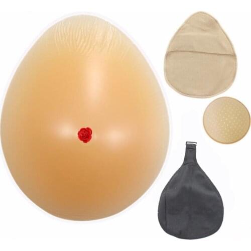 Silicone Fake Breast Postoperative Prosthesis Teardrop-Shaped Breast Protheses Ladies False Boobs 150-500g Soft Breast Form D40
