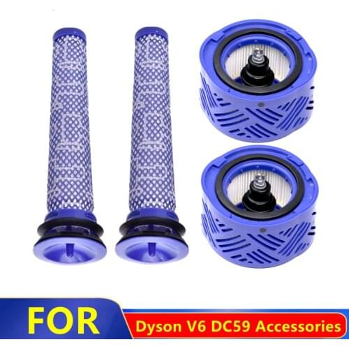 Pre Post - Filter Replacement Parts For Dyson V6 Cordless Vacuum Cleaners Washable HEPA Filter Accessories