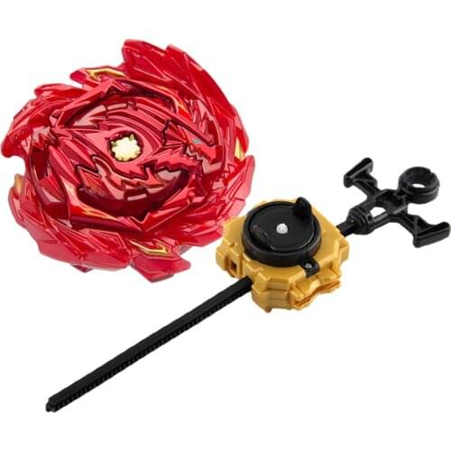 Burst Spinning Top Fighting Children Battle Combat Toys w/ Launcher Set Red