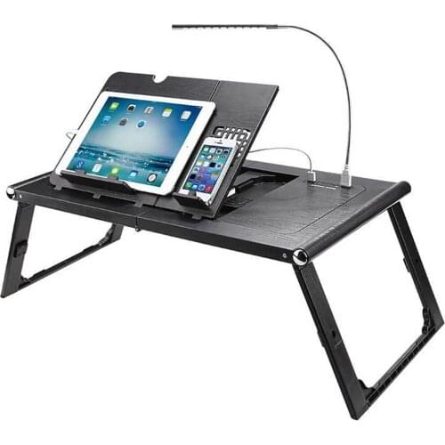 Actionclub Lazy Laptop Table Simple Computer Desk With USB Charging For Bed Sofa Folding Adjustable Laptop Desk On The Bed
