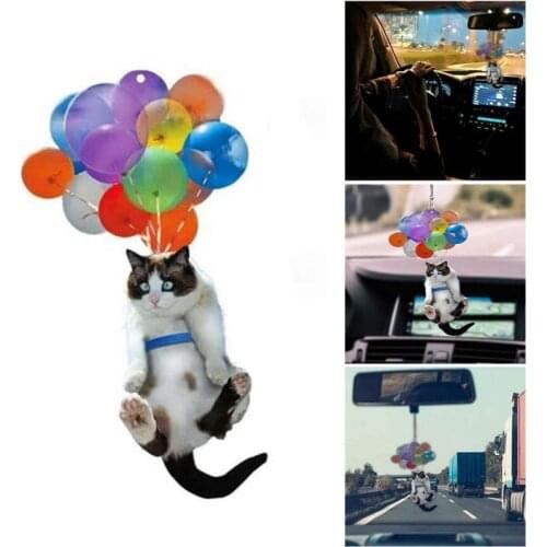 Car Interior Decoration Personality Cute Cat Action Figure Pendant Model Mini Kitten Car Gods Interior Decoration Accessories
