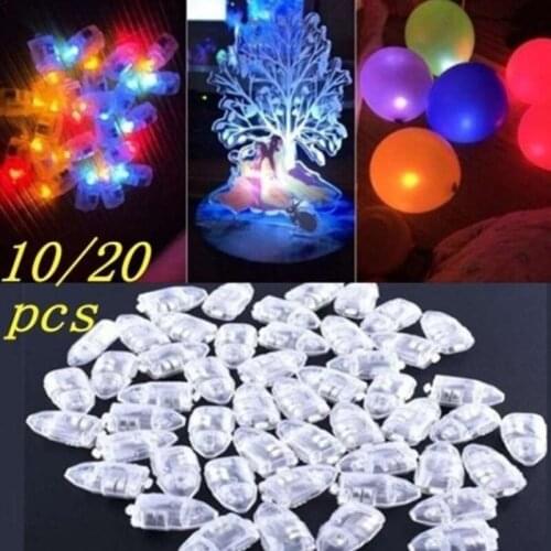 5/10/20 / Set of wedding show Birthday Halloween party decorations with multicolor flash ball LED balloon lights