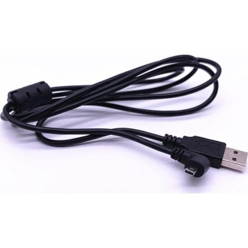 USB Male Plug To Wire 8 Pin Left Angled 90 Degree Plug Camera Data Cable for Pentax Optio 33WR/43WR/450/50/550/555/60/750z
