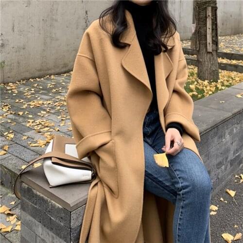 2020 Winter 100% Wool Coat Thicken Coat Women Autumn Wiman Jacket Korean Women Clothing Coats and Jackets Abrigo Mujer WPY1417
