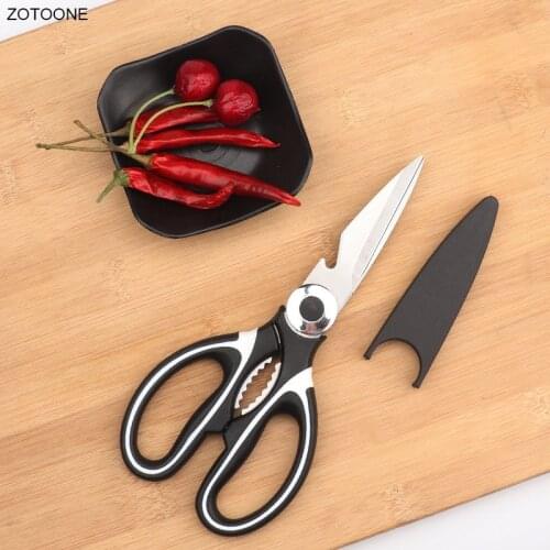 ZOTOONE Stainless Steel Kitchen Scissors Multi Purpose Shears Tool for Meat Vegetables Herbs DIY Scissor Tool Kitchen Scissors G