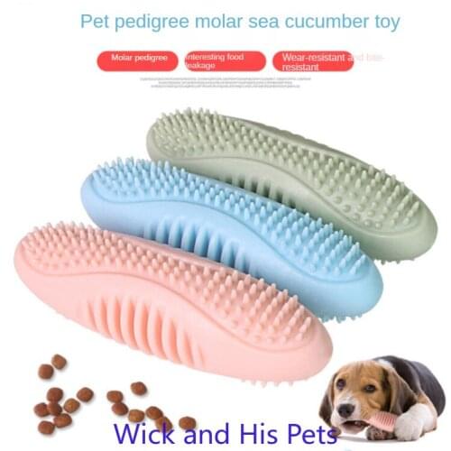 Sea Cucumber Toothbrush Dog Resistant To Bite Tooth Stick Dog Toy Bite Glue Small Dog Puppy Teddy Pet Supplies Easy To Wash Pets