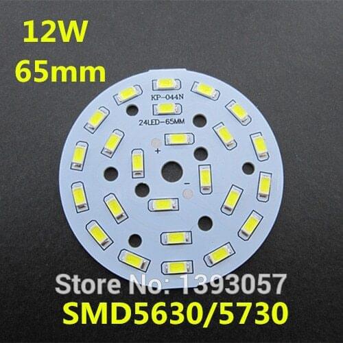 10pcs/lot 12W 5730 SMD Lamp Panel, Pre-soldered LEDs Light Plate For LED Ceiling PCB