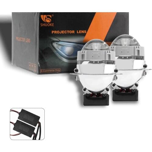 2.5 Inch Car Bi LED Projector Lens headlight 40W 6500K Auto LED Projector Lens Headlamp With Hella 3r Bracket Light Retrofit