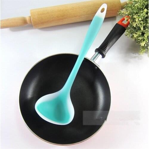 20 pcs Kitchen Utensils Cooking Tools Rainbow Series Silicone Ladles Big Size Tablespoon 29*9cm