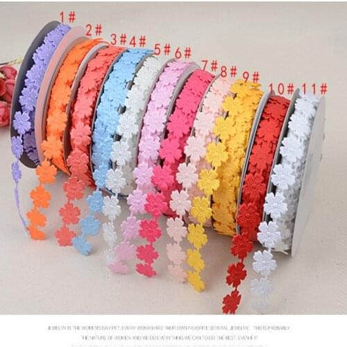 20yard 20mm Lovely little petals DIY clothing accessories gift box packaging Ribbons for Crafts Bow Handmade Gift Wrap Party
