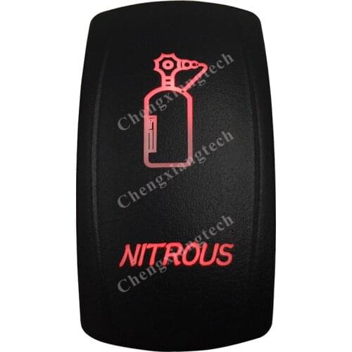 Red Led Car Boat Dashboard Light Rocker Toggle Switch Nitrous 5P ON OFF SPST for Carling ARB Narva 4x4 Style