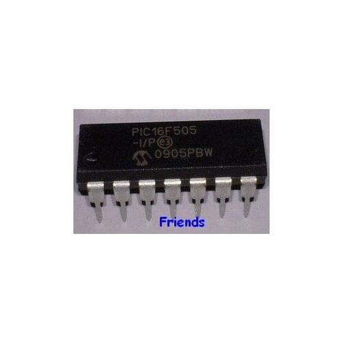 Free Shipping 10 PCS PIC16F505-I/P DIP-14 PIC16F505 16F505 14-Pin, 8-Bit Flash Microcontrollers Quality assurance PIC16F505-I/P