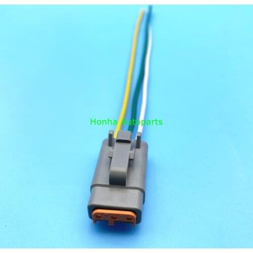 Free Shipping 3Pin Deutsch DTM Connector Waterproof Electrical Inlet Air Temperature Sensor Plug DTM06-3S wire harness