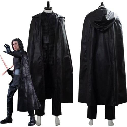 Fast Shipping Star Cosplay :Sky walker Kylo Ren Sith Lord Suit Dark Side Uniform Halloween Outfit Cosplay Costume uniform