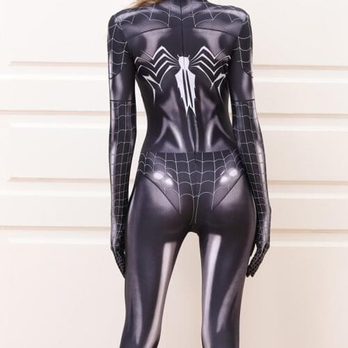 Adult Female Spiderman 3D Three-dimensional Costume/Halloween Avengers Superhero Cosplay Costume Women
