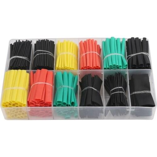 ELECALL 162-720pcs Heat Shrink Tube 1m Heat Shrink Tubing Shrinkable Wrap Wire Cable Sleeve Kit for cellphone