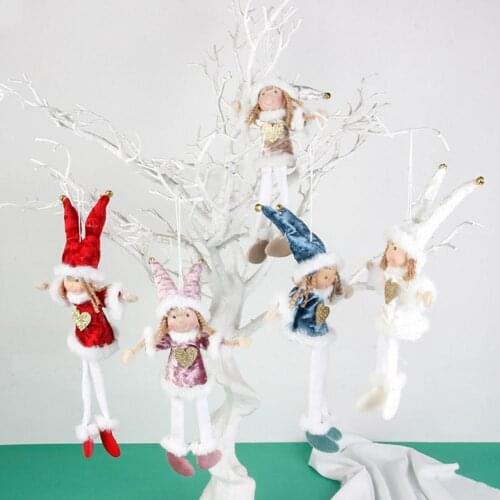 80%HOTHanging Pendant Decorative Comfortable Polyester Christmas Festival Stuffed Doll Home Decor