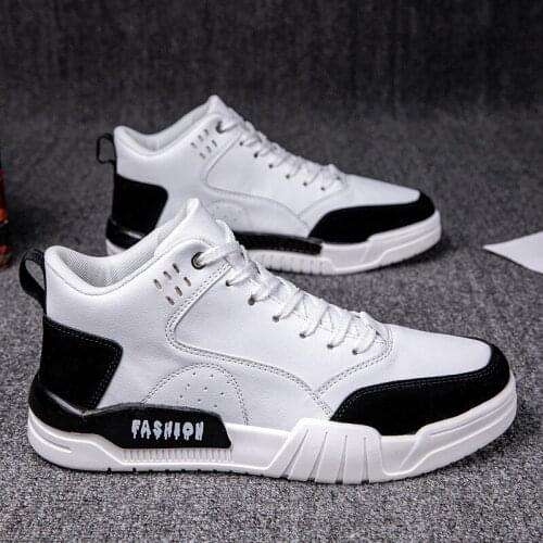 Mens High Quality Vulcanize Shoes Fashion Casual Shoes Men Autumn Leather Sneakers Zapatillas Hombre