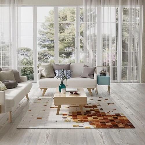 Cowhide carpet Cow Leather Carpet Cowhide Rug big size genuine cowhide skin fur patch work rug