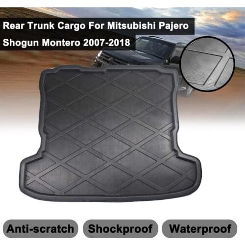 Cargo Liner Boot Tray For Mitsubishi Pajero V97 Shogun 2007 2008 2009 2010-2018 Rear Trunk Cover Carpet Kick Pad Matt Mat Floor