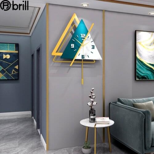Creative Nordic Light Luxury Wall Clock Simple Wall Art Decor Living Room Fashion Wall Watches Home Decor Pendule Murale Gift 50