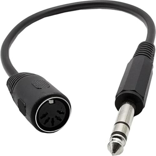 Hot MIDI CABLE,5-Pin Din Female to Monoprice 6.35mm (1/4 Inch) Male TRS Stereo Audio Extension Cable