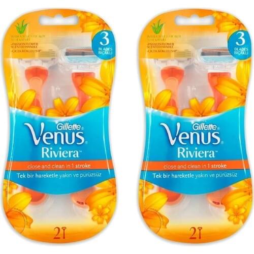 Gillette Venus Riviera 2li Use Horse Women 'S Shaving Knife X2