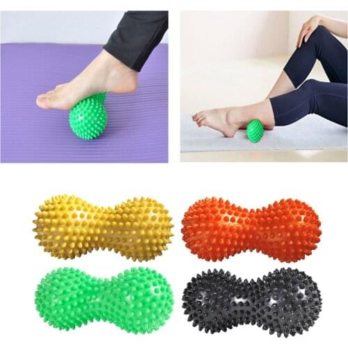 Peanut Shaped Spiky Massage Roller PVC Foot Massage Ball Set for Plantar Fasciitis