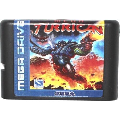 Mega Turrican 16 bit MD Game Card For Sega Mega Drive For Genesis