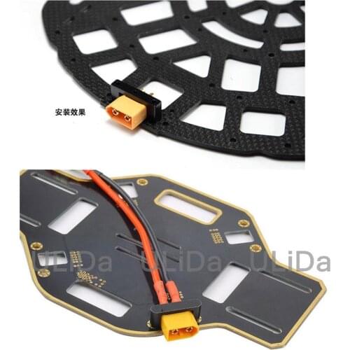 Metal CNC XT60/XT90 Plug Connector Holder Fixture Deck Set for RC Multicopters