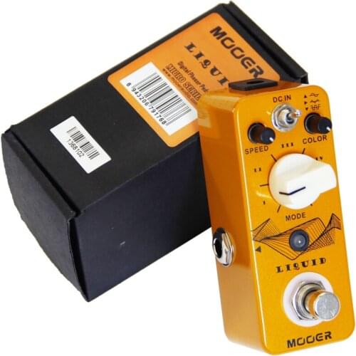 Mooer Micro Liquid Digital Phaser Guitar Effect Pedal with 5 Different Effects 3 Selectable Wave True Bypass Full Metal Shell