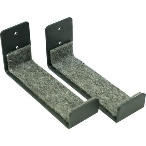 2pcs Surfboard Wall Rack Display Rack Wall-mounted Surfboard Hanger (Black)