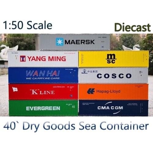 New 1/50 Scale 40` Dry Goods Sea Container Collectible Diecast Model Replica