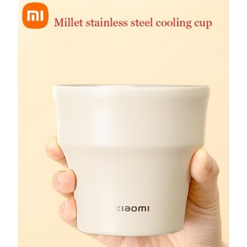 NEW Xiaomi mijia Stainless Steel Cooling Cup Boiling Water Cools Down Fast Warm Water Constant Lasting Food Grade PP Bottle