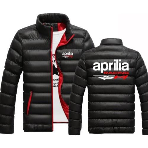 Motorcycle Aprilia 2021 New MenJackets Warm Outwear Brand Slim Mens Casual Cotton Sports Padded Harajuku Hoodies Coats