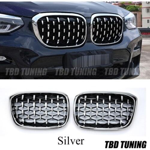 Front Grills For BMW X3 G01 X4 G02 X3M X4M 2018 2019 xDrive25i xDrive28i xDrive30i Meteor Shower Style Kindey Grille
