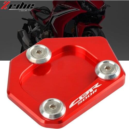 Motorcycle Sidestand Kickstand Foot Plate Pad Enlarge Extension For HONDA CBR500R CBR500 R CBR 500R CBR 500 R 2013-2014 CBR500R