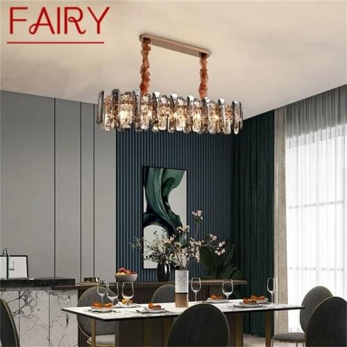 FAIRY Crystal Pendant Light Postmodern Luxury LED Lamps Fixture Decorative For Home Living Room