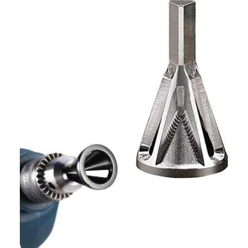 1PCS Deburring External Chamfer Tool Hex Tri shank deburring external chamfer tool Drill Bit Silver Black Drop Shipping