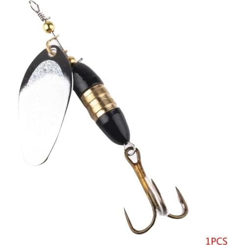 1PCS 8.5cm/18g Lifelike Outdoor Fishing Lures Alloy Artificial Rotating Sequins Bait