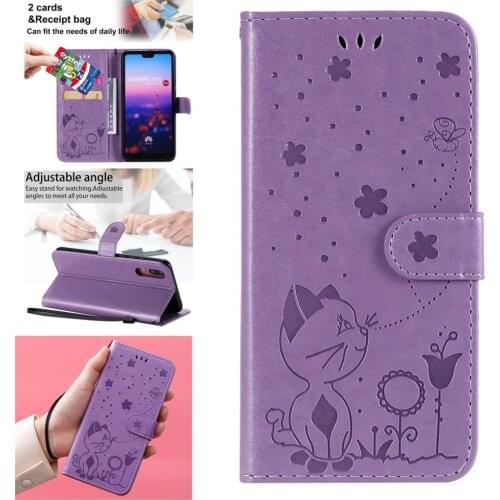 Luxurious PU Leather Wallet Phone Pouch Case For etui Huawei P20 Smartphone Covers Ascend telefoon Pro P10 Lite Aksesuar Cool