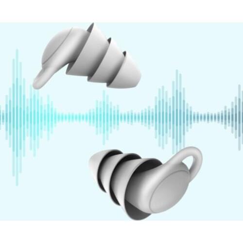 1 Pair Silicone Earplug Noise-proof Sleep Special Noise-reducing Noise-proof Mute Artifact Ear Saver Protecror