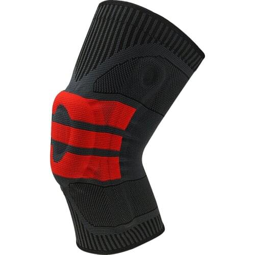 1Pair High Elastic Compression Knee Patella Protector Soft Silicone Spring Knee Sleeve Sports Running Support Kneepads