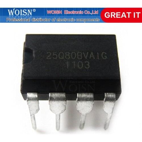 1pcs/lot W25Q80BVAIG W25Q80 25Q80 DIP-8 In Stock