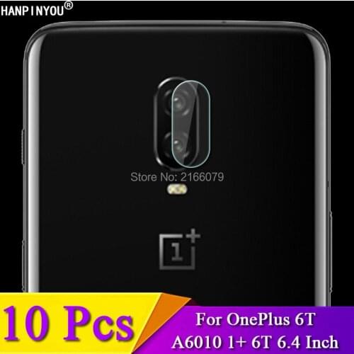 10 Pcs/Lot For OnePlus 6T A6010 A6013 1+6T 6.4" Rear Camera Lens Protective Protector Cover Soft Tempered Glass Film Guard